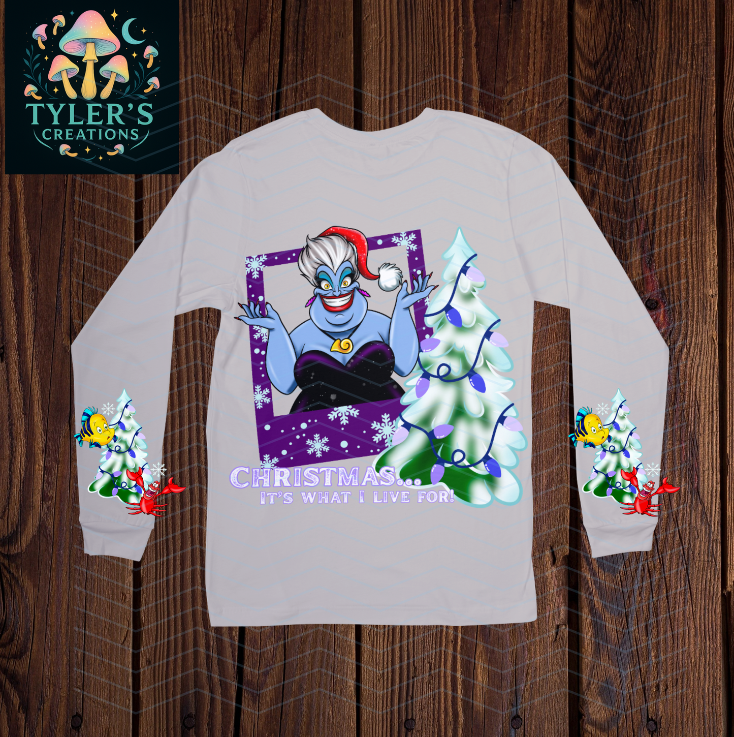 Christmas Ursula Sweatshirt with sleeve design