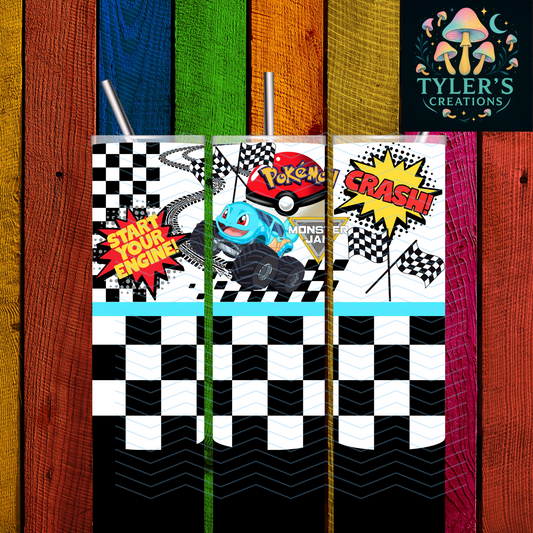 20oz Cartoon Monster Truck Tumbler