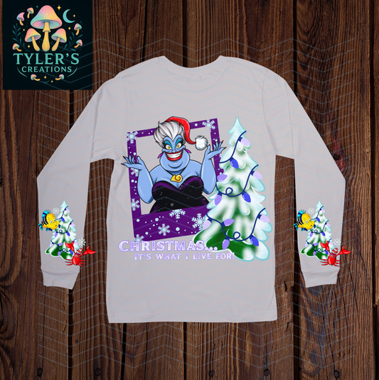 Christmas Ursula Sweatshirt with sleeve design