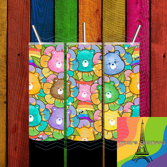 Flower Bear 20oz Tumbler