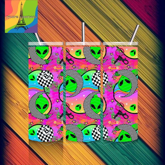 Trippy Alien Head 20oz Tumbler