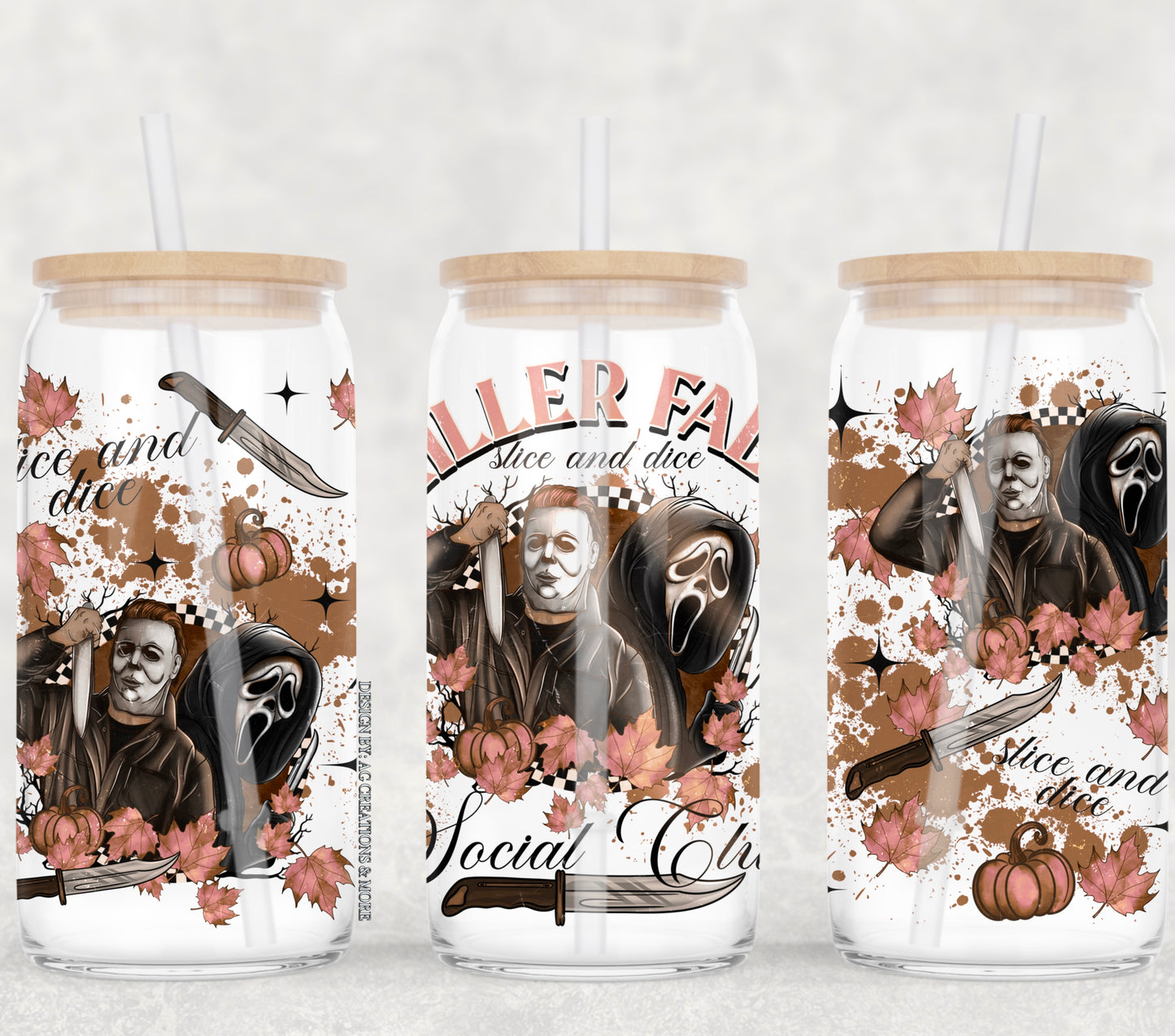 Killer Fall Social Club Glass Cup