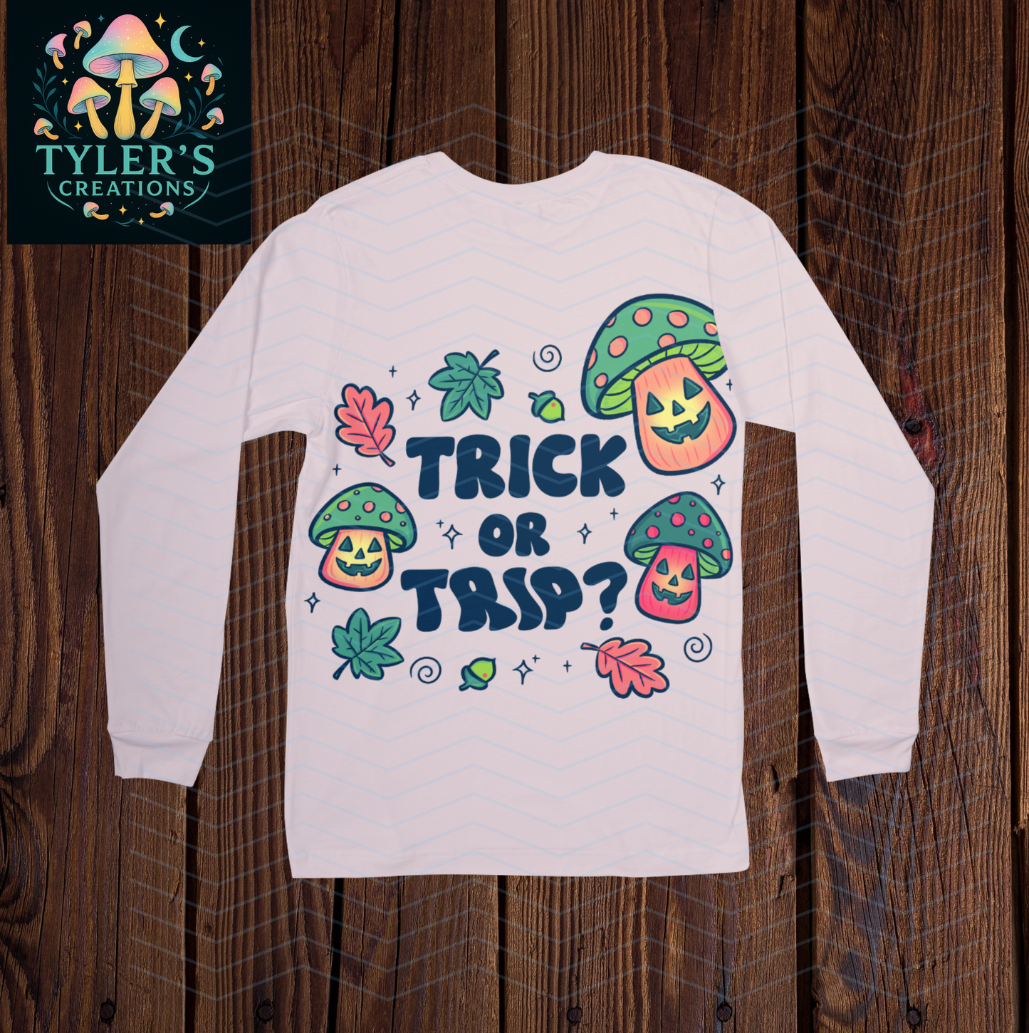 Trick Or Trip Halloween Mushroom Sweatshirt