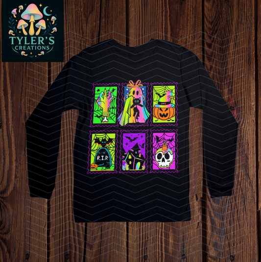 Neon Halloween Stamps Sweatshirt
