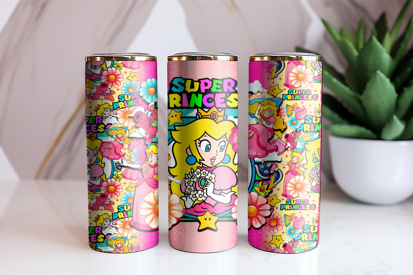 20oz Peach Princess Tumbler